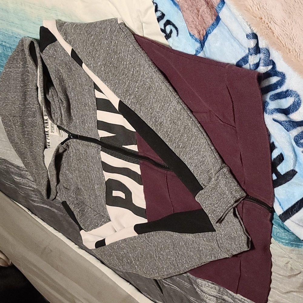 Pink Victoria Secret hoodie
